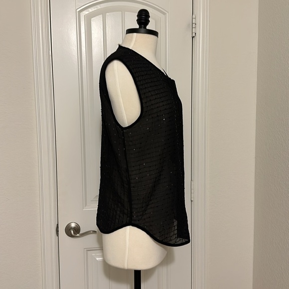 Sleeveless Black Sequin Too - Picture 3 of 8